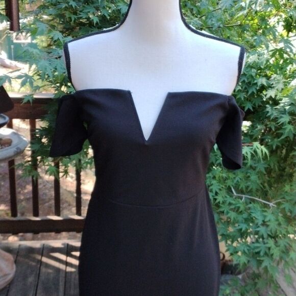 Lulus Stunning Black Dress Whimsigoth Quiet Elegance - Picture 5 of 14